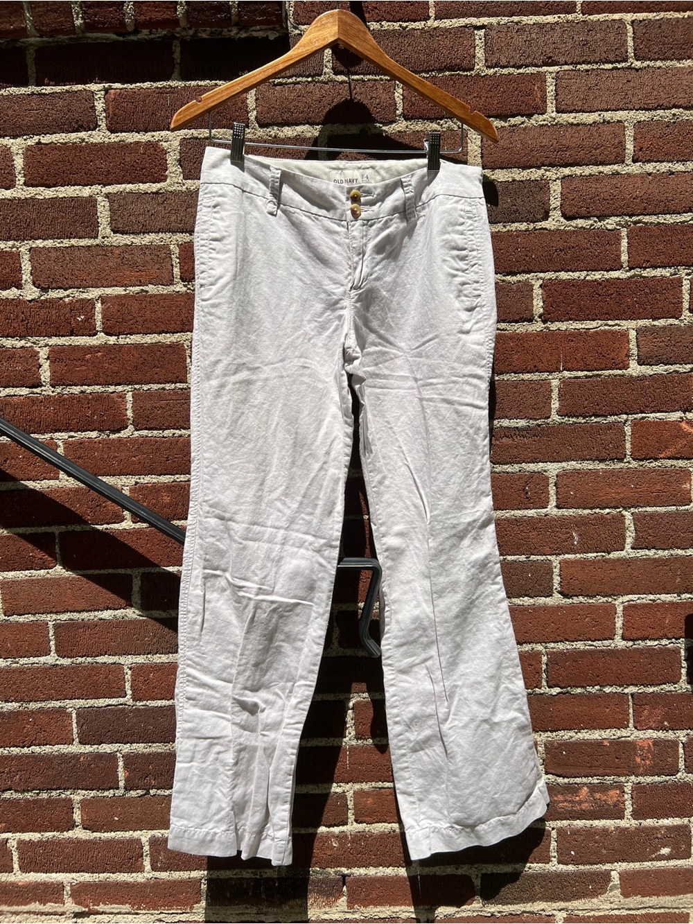 Old Navy Cream Button-Front Pants